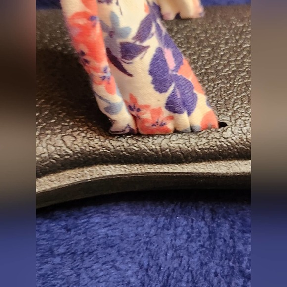 Sanuk‎ Floral Cloth Strap Women's Sz.8 Sandals - Picture 8 of 10